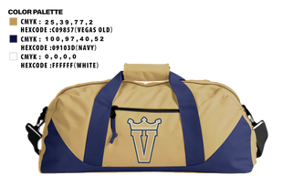 Duffle Bag, Valley Kings, Baseball, Teamtime, Team time, sublimation, custom sports apparel, team uniforms, spirit wear, spiritwear, sports uniforms, custom shirts, team store, custom team store, fundraiser sports, apparel fundraiser