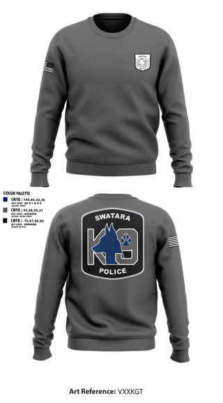 Crew Neck Sweatshirt, Swatara K9, Police, Teamtime, Team time, sublimation, custom sports apparel, team uniforms, spirit wear, spiritwear, sports uniforms, custom shirts, team store, custom team store, fundraiser sports, apparel fundraiser