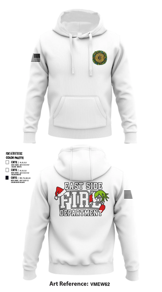 Hoodie, East Side Fire Department (Belleville), Fire Department, Teamtime, Team time, sublimation, custom sports apparel, team uniforms, spirit wear, spiritwear, sports uniforms, custom shirts, team store, custom team store, fundraiser sports, apparel fundraiser