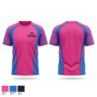 Short Sleeve Performance Shirt, Rift Baseball, Baseball, Teamtime, Team time, sublimation, custom sports apparel, team uniforms, spirit wear, spiritwear, sports uniforms, custom shirts, team store, custom team store, fundraiser sports, apparel fundraiser