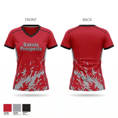 Dakota Prospects Women's Short Sleeve V-neck Shirt - 1