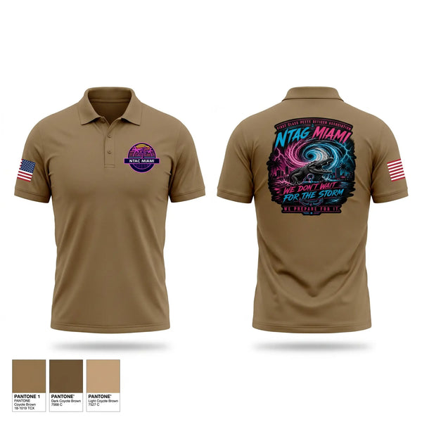 Short Sleeve Performance Polo, NTAG MIAMI FCPOA, Navy, Teamtime, Team time, sublimation, custom sports apparel, team uniforms, spirit wear, spiritwear, sports uniforms, custom shirts, team store, custom team store, fundraiser sports, apparel fundraiser