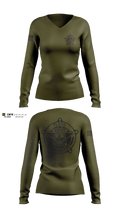 Floyd county Sheriff’s Office  Women's Long Sleeve V-neck Shirt - 2