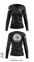 USS Jefferson City FCPOA Women's Long Sleeve V-neck Shirt - 3