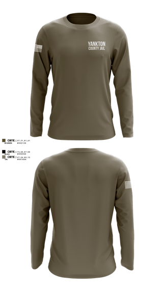 Long Sleeve Performance Shirt, Yankton County Jail, Police, Teamtime, Team time, sublimation, custom sports apparel, team uniforms, spirit wear, spiritwear, sports uniforms, custom shirts, team store, custom team store, fundraiser sports, apparel fundraiser