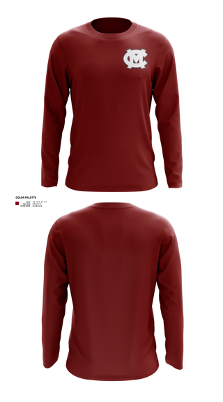 Long Sleeve Performance Shirt, Mid-Carolina High School, Women's Basketball, Teamtime, Team time, sublimation, custom sports apparel, team uniforms, spirit wear, spiritwear, sports uniforms, custom shirts, team store, custom team store, fundraiser sports, apparel fundraiser