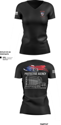 Vet-Sec Protective agency 68125060 Women's Short Sleeve V-neck Shirt - 100