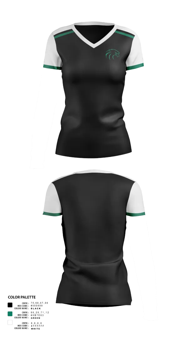 Womens Short Sleeve Vneck Shirt, NSU Riverhawks Football, , Teamtime, Team time, sublimation, custom sports apparel, team uniforms, spirit wear, spiritwear, sports uniforms, custom shirts, team store, custom team store, fundraiser sports, apparel fundraiser