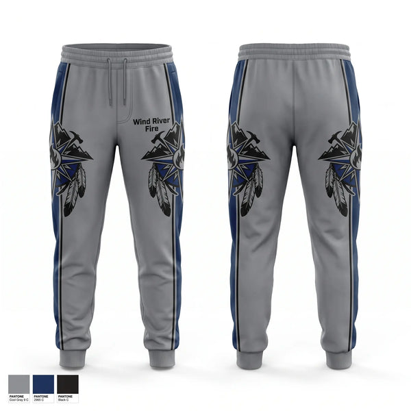 Sweatpants, Wind River Fire, Fire Department, Teamtime, Team time, sublimation, custom sports apparel, team uniforms, spirit wear, spiritwear, sports uniforms, custom shirts, team store, custom team store, fundraiser sports, apparel fundraiser