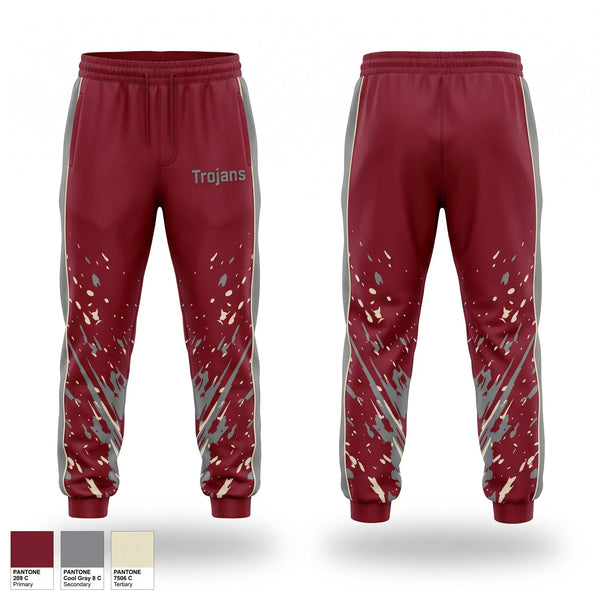 Sweatpants, Trojans, Softball, Teamtime, Team time, sublimation, custom sports apparel, team uniforms, spirit wear, spiritwear, sports uniforms, custom shirts, team store, custom team store, fundraiser sports, apparel fundraiser