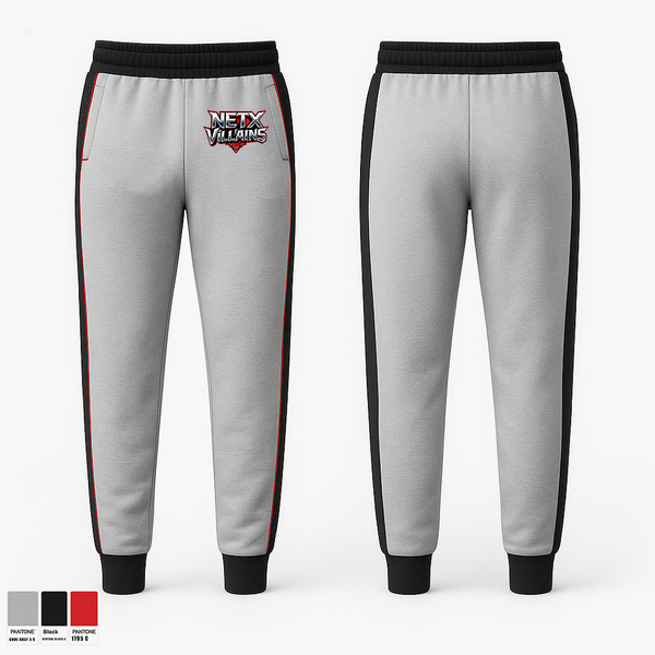 Sweatpants, NETX Villains, Women's Basketball, Teamtime, Team time, sublimation, custom sports apparel, team uniforms, spirit wear, spiritwear, sports uniforms, custom shirts, team store, custom team store, fundraiser sports, apparel fundraiser
