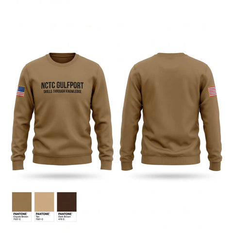 Crew Neck Sweatshirt, NCTC GULFPORT, Navy, Teamtime, Team time, sublimation, custom sports apparel, team uniforms, spirit wear, spiritwear, sports uniforms, custom shirts, team store, custom team store, fundraiser sports, apparel fundraiser