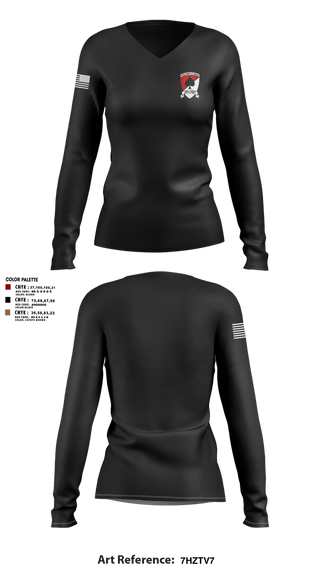 Womens Long Sleeve Vneck Shirt, ATRP 6-17 ACS, , Teamtime, Team time, sublimation, custom sports apparel, team uniforms, spirit wear, spiritwear, sports uniforms, custom shirts, team store, custom team store, fundraiser sports, apparel fundraiser