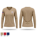 NCR STC Women's Long Sleeve V-neck Shirt - 1