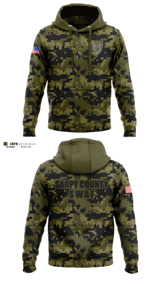Hoodie, Sarpy County SWAT, Police, Teamtime, Team time, sublimation, custom sports apparel, team uniforms, spirit wear, spiritwear, sports uniforms, custom shirts, team store, custom team store, fundraiser sports, apparel fundraiser