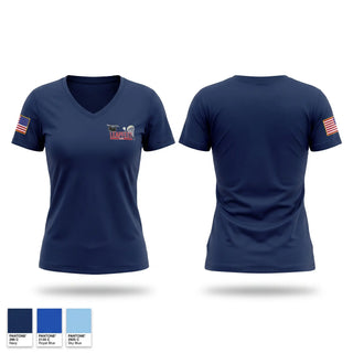 Womens Short Sleeve Vneck Shirt, Cumberland Fire Department, Fire Department, Teamtime, Team time, sublimation, custom sports apparel, team uniforms, spirit wear, spiritwear, sports uniforms, custom shirts, team store, custom team store, fundraiser sports, apparel fundraiser