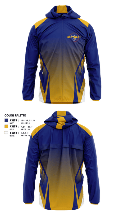 Fluvanna Middle School Softball 32439267 Windbreaker - 4