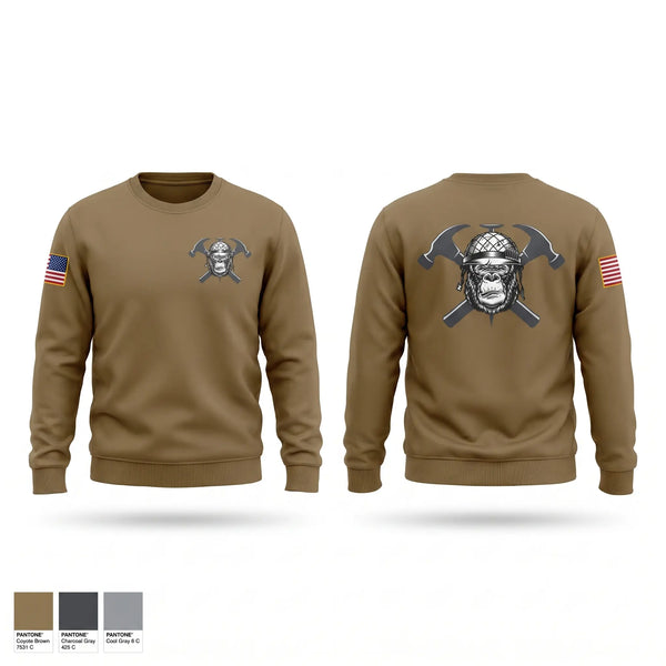 Crew Neck Sweatshirt, HEAVY HITTERS, Army, Teamtime, Team time, sublimation, custom sports apparel, team uniforms, spirit wear, spiritwear, sports uniforms, custom shirts, team store, custom team store, fundraiser sports, apparel fundraiser