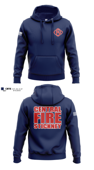 Hoodie, Central Stickney Fire, Fire Department, Teamtime, Team time, sublimation, custom sports apparel, team uniforms, spirit wear, spiritwear, sports uniforms, custom shirts, team store, custom team store, fundraiser sports, apparel fundraiser