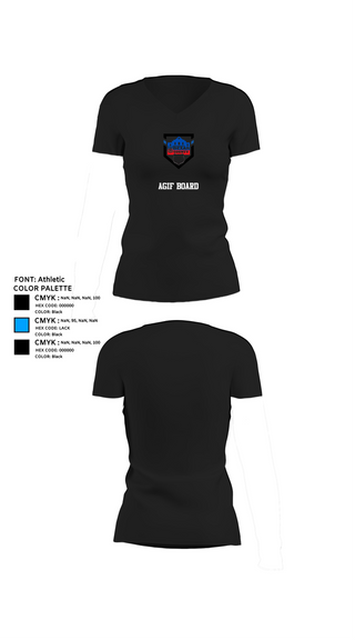 Womens Short Sleeve Vneck Shirt, Agif board, Army, Teamtime, Team time, sublimation, custom sports apparel, team uniforms, spirit wear, spiritwear, sports uniforms, custom shirts, team store, custom team store, fundraiser sports, apparel fundraiser