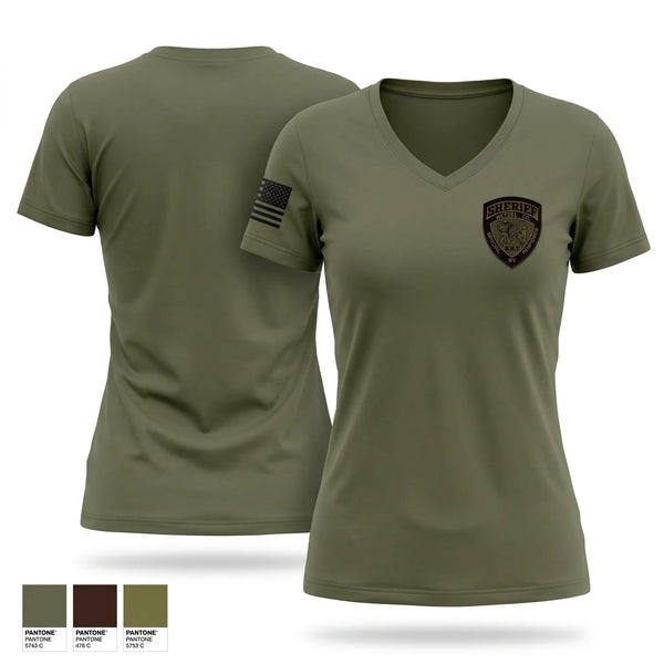 Womens Short Sleeve Vneck Shirt, Wetzel County SRT, Police, Teamtime, Team time, sublimation, custom sports apparel, team uniforms, spirit wear, spiritwear, sports uniforms, custom shirts, team store, custom team store, fundraiser sports, apparel fundraiser