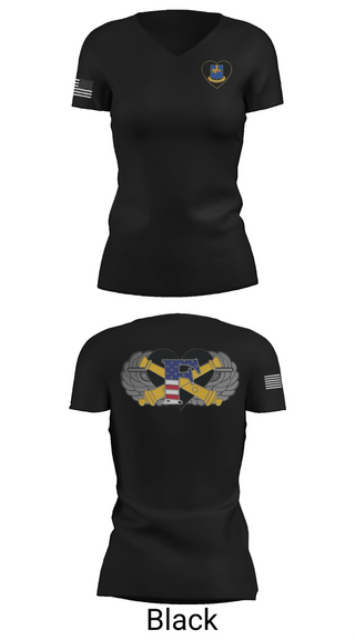 Womens Short Sleeve Vneck Shirt, Freedom BTRY, 1-320th FAR, , Teamtime, Team time, sublimation, custom sports apparel, team uniforms, spirit wear, spiritwear, sports uniforms, custom shirts, team store, custom team store, fundraiser sports, apparel fundraiser