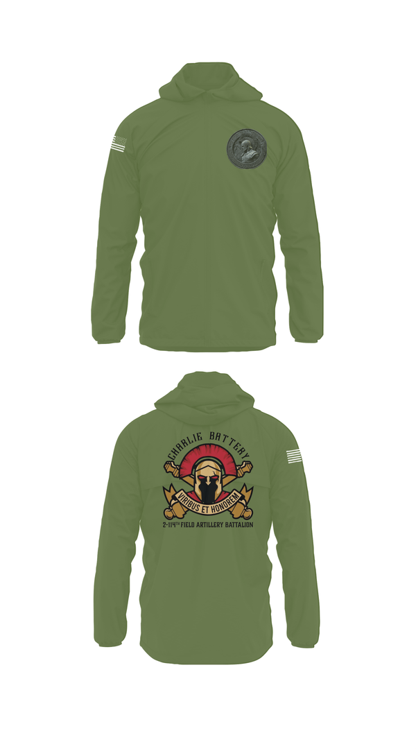 Windbreaker, Charlie Battery 2-114th FA, , Teamtime, Team time, sublimation, custom sports apparel, team uniforms, spirit wear, spiritwear, sports uniforms, custom shirts, team store, custom team store, fundraiser sports, apparel fundraiser