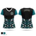 JAGUARS Women's Short Sleeve V-neck Shirt - 1