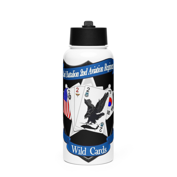 Desperados Stainless Steel Water Bottle with a Straw Lid