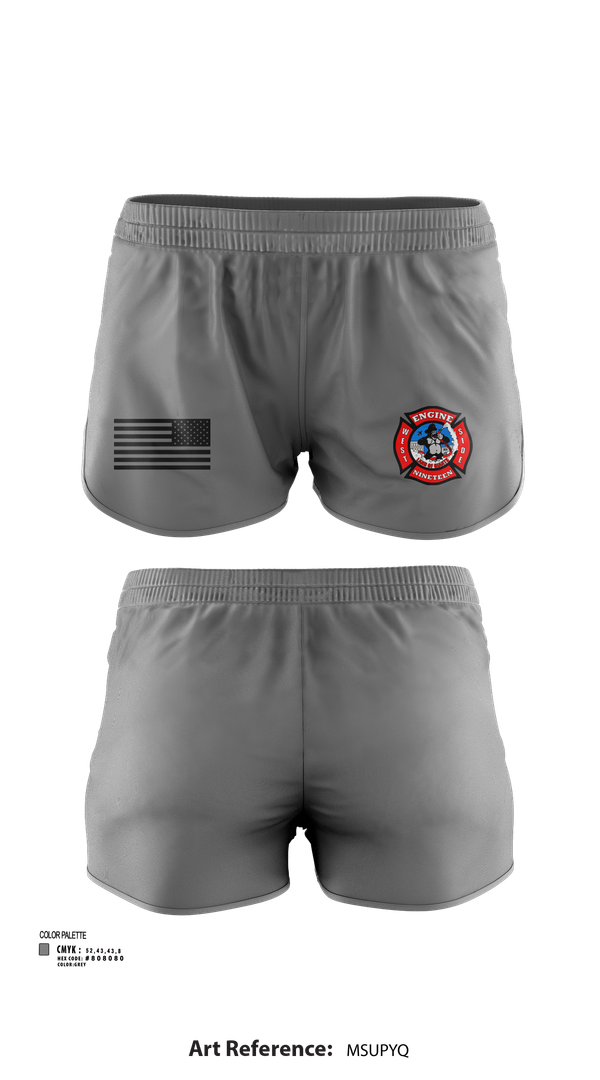 Ranger Panties, Station 19, Fire Department, Teamtime, Team time, sublimation, custom sports apparel, team uniforms, spirit wear, spiritwear, sports uniforms, custom shirts, team store, custom team store, fundraiser sports, apparel fundraiser