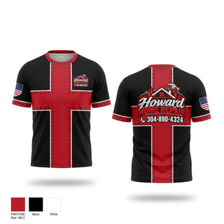 Short Sleeve Performance Shirt, Howard Home Repair, , Teamtime, Team time, sublimation, custom sports apparel, team uniforms, spirit wear, spiritwear, sports uniforms, custom shirts, team store, custom team store, fundraiser sports, apparel fundraiser