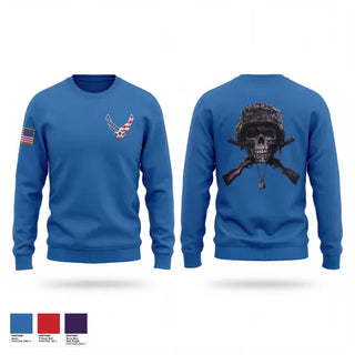 Crew Neck Sweatshirt, Scottsbluff JROTC, Air Force, Teamtime, Team time, sublimation, custom sports apparel, team uniforms, spirit wear, spiritwear, sports uniforms, custom shirts, team store, custom team store, fundraiser sports, apparel fundraiser