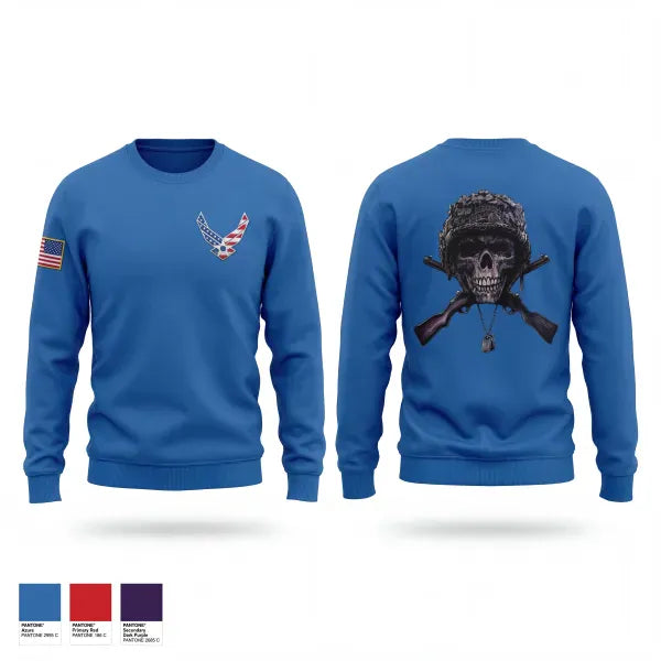 Crew Neck Sweatshirt, Scottsbluff JROTC, Air Force, Teamtime, Team time, sublimation, custom sports apparel, team uniforms, spirit wear, spiritwear, sports uniforms, custom shirts, team store, custom team store, fundraiser sports, apparel fundraiser