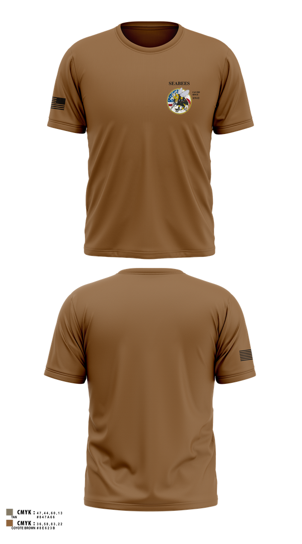 Old School Cotton Feel Shirt, Seabees, Navy, Teamtime, Team time, sublimation, custom sports apparel, team uniforms, spirit wear, spiritwear, sports uniforms, custom shirts, team store, custom team store, fundraiser sports, apparel fundraiser