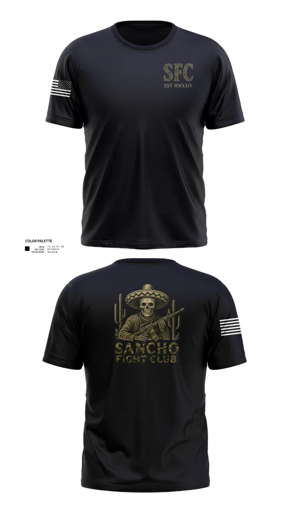 Old School Cotton Feel Shirt, Sancho Fight Club, , Teamtime, Team time, sublimation, custom sports apparel, team uniforms, spirit wear, spiritwear, sports uniforms, custom shirts, team store, custom team store, fundraiser sports, apparel fundraiser