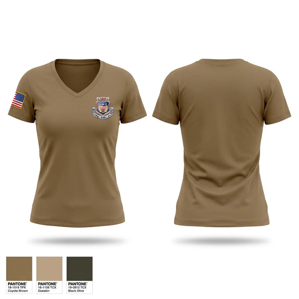 Womens Short Sleeve Vneck Shirt, Adjutant General, Army, Teamtime, Team time, sublimation, custom sports apparel, team uniforms, spirit wear, spiritwear, sports uniforms, custom shirts, team store, custom team store, fundraiser sports, apparel fundraiser