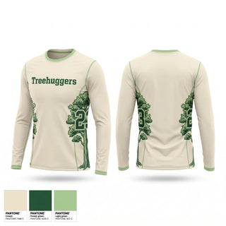Long Sleeve Performance Shirt, Treehuggers, Men's Basketball, Teamtime, Team time, sublimation, custom sports apparel, team uniforms, spirit wear, spiritwear, sports uniforms, custom shirts, team store, custom team store, fundraiser sports, apparel fundraiser