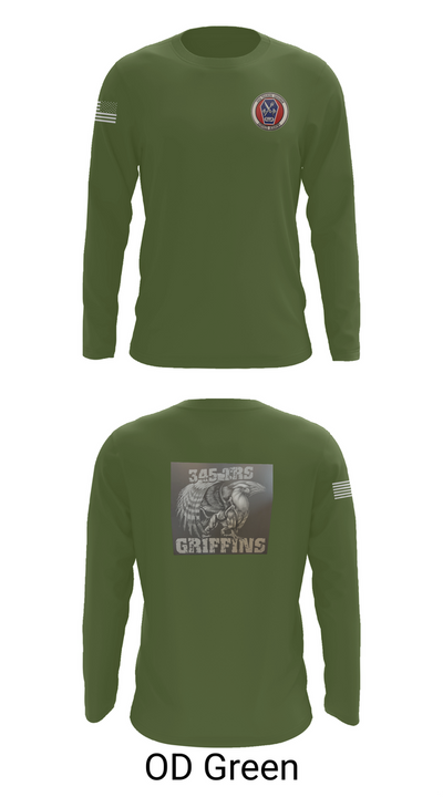 345th TRS 44562231 Long Sleeve Performance Shirt 46
