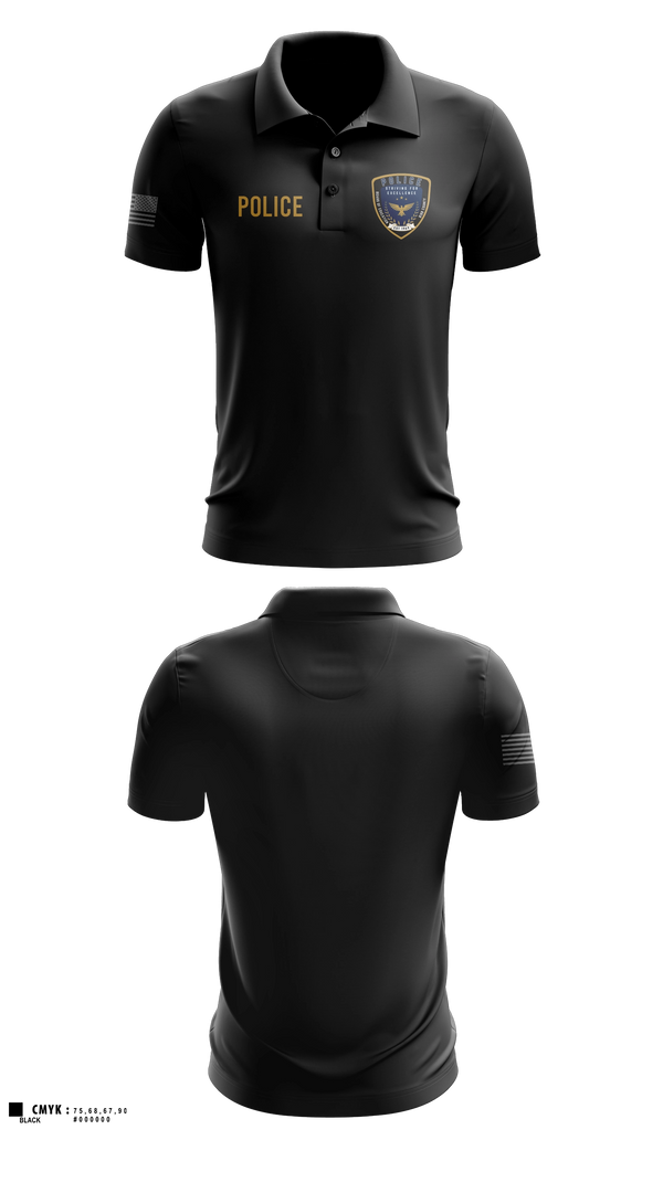 Short Sleeve Performance Polo, Bibb County BOE Police Department, Police, Teamtime, Team time, sublimation, custom sports apparel, team uniforms, spirit wear, spiritwear, sports uniforms, custom shirts, team store, custom team store, fundraiser sports, apparel fundraiser