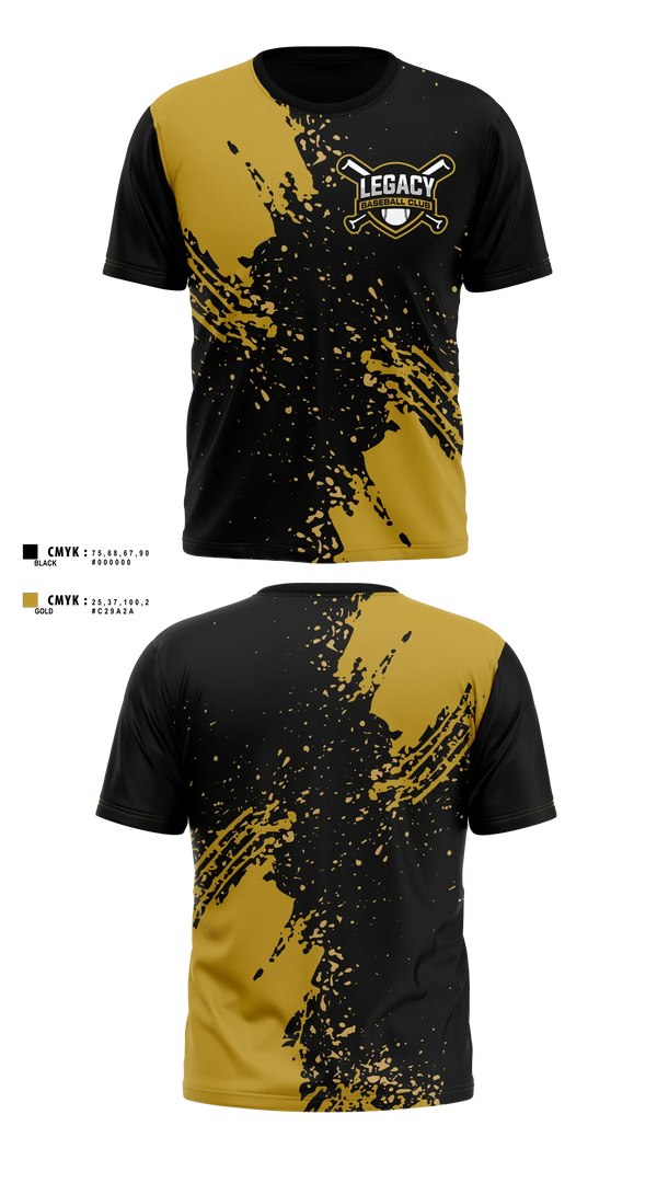 Short Sleeve Performance Shirt, Legacy Baseball Club, Baseball, Teamtime, Team time, sublimation, custom sports apparel, team uniforms, spirit wear, spiritwear, sports uniforms, custom shirts, team store, custom team store, fundraiser sports, apparel fundraiser