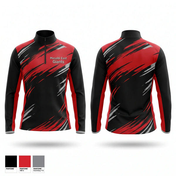 Quarter Zip Jacket, Mesabi East Giants, Women's Basketball, Teamtime, Team time, sublimation, custom sports apparel, team uniforms, spirit wear, spiritwear, sports uniforms, custom shirts, team store, custom team store, fundraiser sports, apparel fundraiser