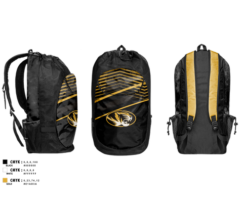 Gear Bag, Mizzou Golf, Golf, Teamtime, Team time, sublimation, custom sports apparel, team uniforms, spirit wear, spiritwear, sports uniforms, custom shirts, team store, custom team store, fundraiser sports, apparel fundraiser