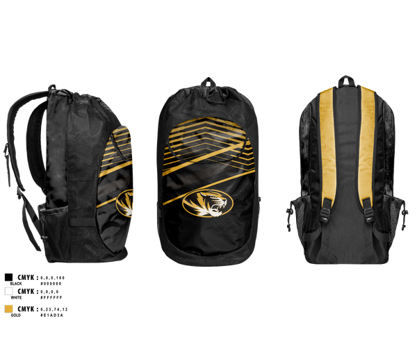 Gear Bag, Mizzou Golf, Golf, Teamtime, Team time, sublimation, custom sports apparel, team uniforms, spirit wear, spiritwear, sports uniforms, custom shirts, team store, custom team store, fundraiser sports, apparel fundraiser