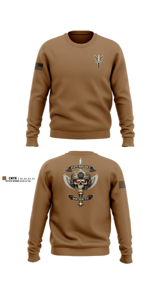 Crew Neck Sweatshirt, 112 SIGDET, Army, Teamtime, Team time, sublimation, custom sports apparel, team uniforms, spirit wear, spiritwear, sports uniforms, custom shirts, team store, custom team store, fundraiser sports, apparel fundraiser