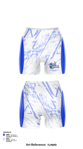 Womens Shorts, R-S Central Hilltoppers Volleyball, Women's Volleyball, Teamtime, Team time, sublimation, custom sports apparel, team uniforms, spirit wear, spiritwear, sports uniforms, custom shirts, team store, custom team store, fundraiser sports, apparel fundraiser