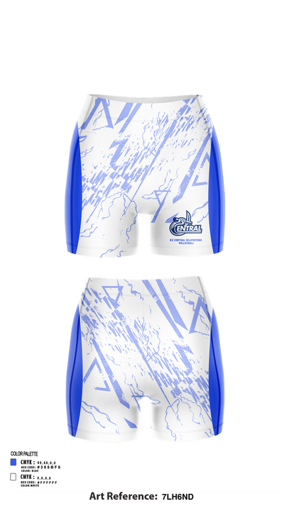 R-S Central Hilltoppers Volleyball 15542633 Women's Shorts - 82