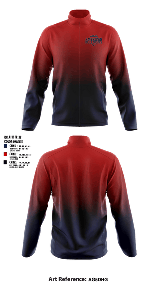 Fleece Jacket, American Bulldogs, Softball, Teamtime, Team time, sublimation, custom sports apparel, team uniforms, spirit wear, spiritwear, sports uniforms, custom shirts, team store, custom team store, fundraiser sports, apparel fundraiser