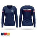 Hilltown Fire Rescue Women's Long Sleeve V-neck Shirt - 1
