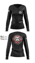 141 echo 27271231 Women's Long Sleeve V-neck Shirt - 6
