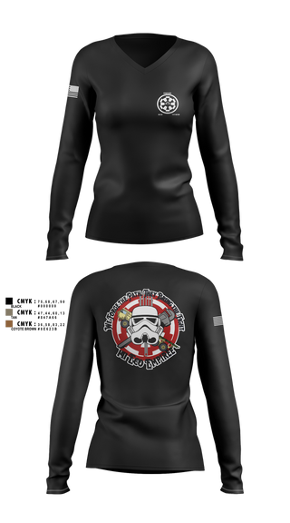 Womens Long Sleeve Vneck Shirt, 141 echo, Army, Teamtime, Team time, sublimation, custom sports apparel, team uniforms, spirit wear, spiritwear, sports uniforms, custom shirts, team store, custom team store, fundraiser sports, apparel fundraiser